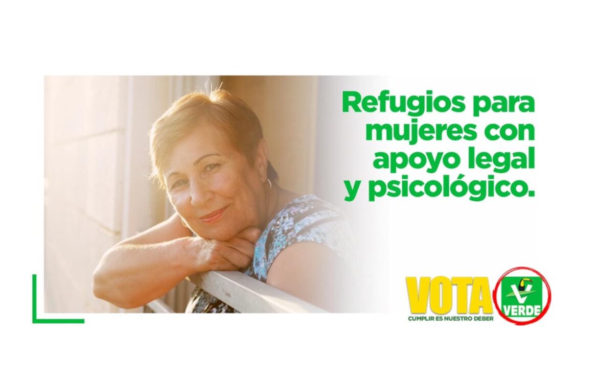 EL PARTIDO VERDE BUSCA IMPLEMENTAR REFUGIOS PARA MUJERES CON APOYO LEGAL Y PSICOLÓGICO