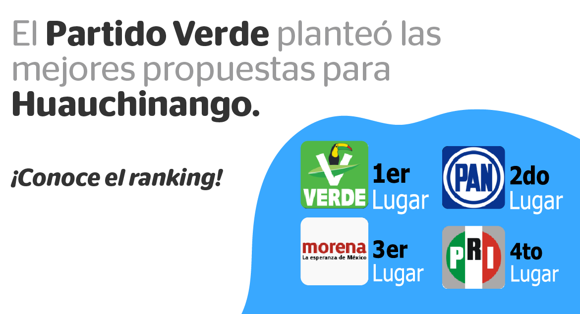 El Partido Verde planteó las mejores propuestas para Huauchinango