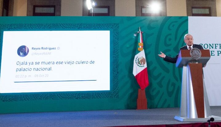 Falso tuit donde Rodríguez Mondragón llamó “viejo culero” a AMLO